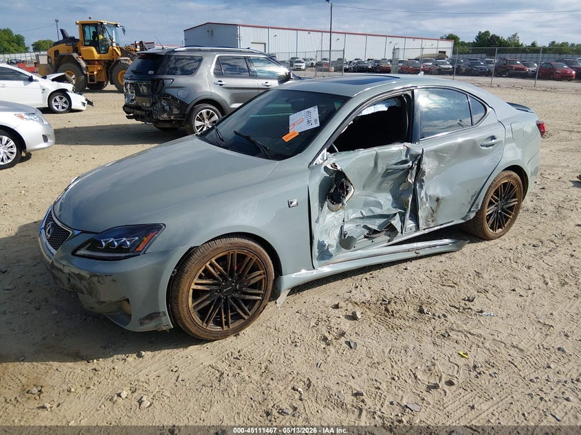 2012 Lexus Is VIN JTHBF5C28C5167438 IAAI salvage auction — LEFT SIDE, Salvage (Georgia), sold $550 on 2026-07-09 (photo 2)