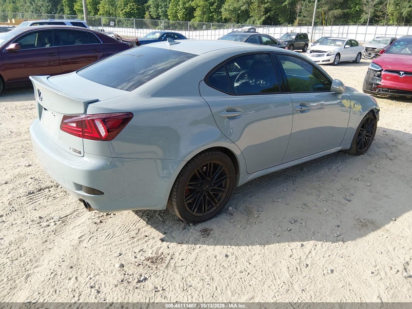 2012 Lexus Is VIN JTHBF5C28C5167438 IAAI salvage auction — LEFT SIDE, Salvage (Georgia), sold $550 on 2026-07-09 (photo 4)