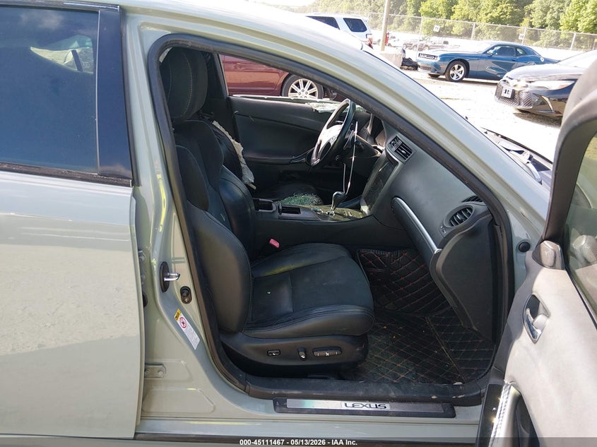 2012 Lexus Is VIN JTHBF5C28C5167438 IAAI salvage auction — LEFT SIDE, Salvage (Georgia), sold $550 on 2026-07-09 (photo 5)