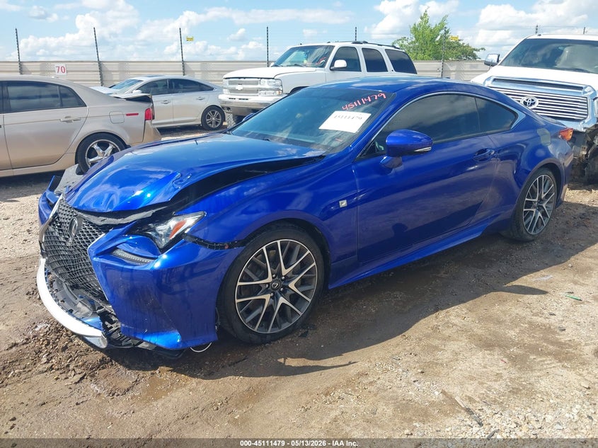 2015 Lexus Rc VIN JTHHE5BC1F5006280 IAAI salvage auction — FRONT END, Salvage (Alabama), sold $2,050 on 2026-07-07 (photo 2)