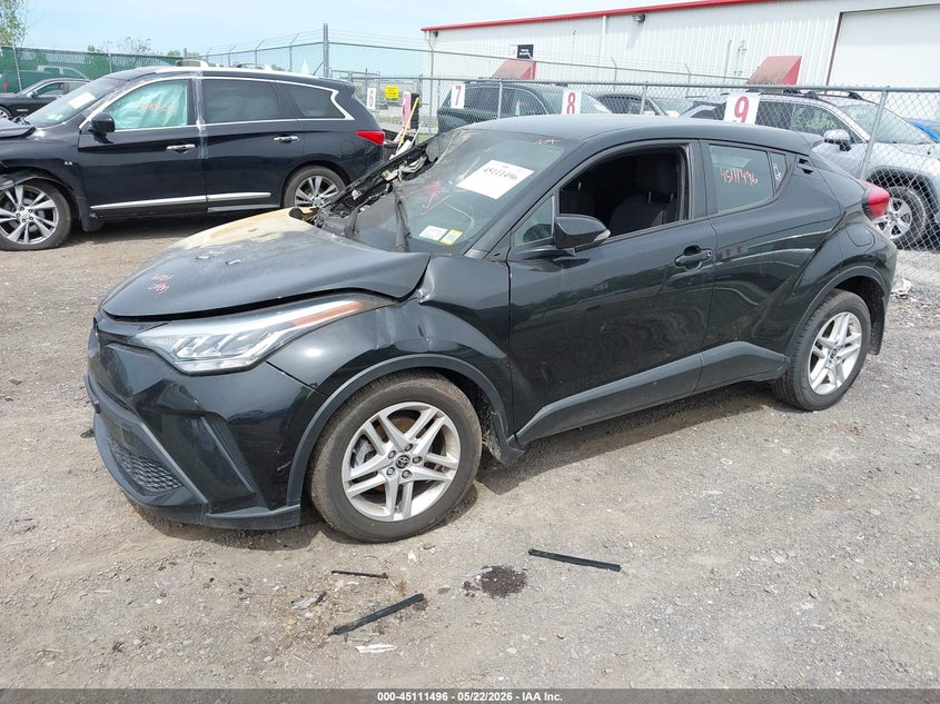 2021 Toyota C-hr VIN NMTKHMBXXMR138486 IAAI salvage auction — EXTERIOR BURN, Mv-907A (New York), sold $1,675 on 2026-07-21 (photo 2)
