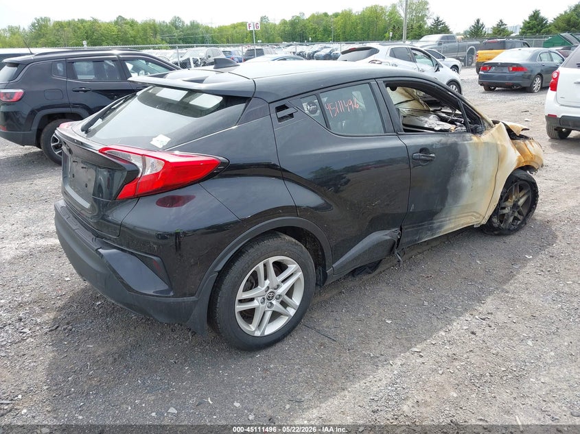 2021 Toyota C-hr VIN NMTKHMBXXMR138486 IAAI salvage auction — EXTERIOR BURN, Mv-907A (New York), sold $1,675 on 2026-07-21 (photo 4)