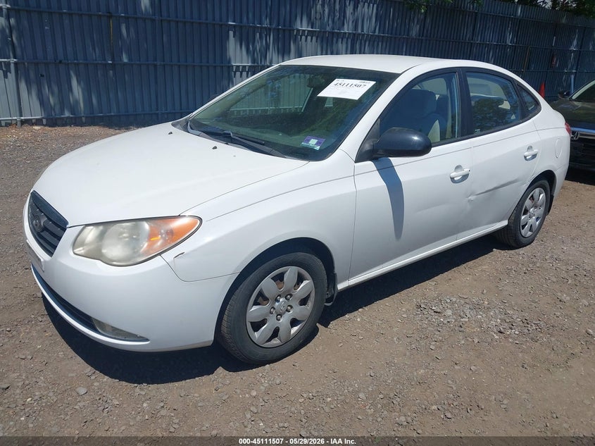 2008 Hyundai Elantra VIN KMHDU46D98U501220 IAAI salvage auction — FRONT & REAR, Salvage (New Jersey), sold $525 on 2026-07-13 (photo 2)