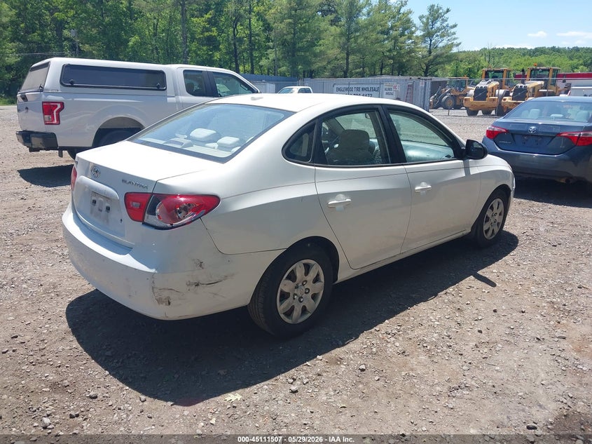 2008 Hyundai Elantra VIN KMHDU46D98U501220 IAAI salvage auction — FRONT & REAR, Salvage (New Jersey), sold $525 on 2026-07-13 (photo 4)