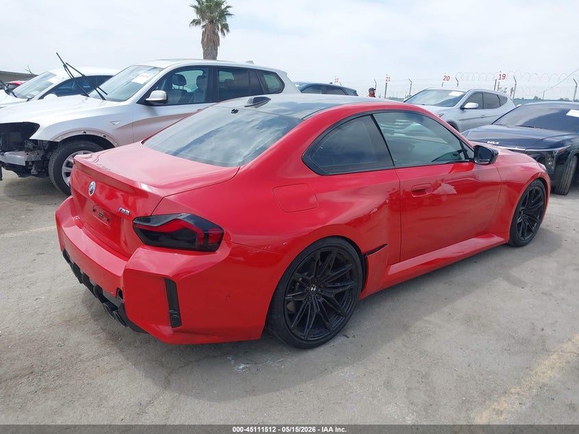 2023 BMW M2 VIN 3MF13DM01P8D53132 IAAI salvage auction — FRONT END, Salvage (California), sold $29,700 on 2026-07-06 (photo 4)