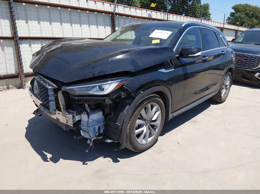 2022 Infiniti Qx50 VIN 3PCAJ5CA7NF107042 IAAI salvage auction — FRONT END, Original (Texas), sold $4,475 on 2026-08-25 (photo 2)