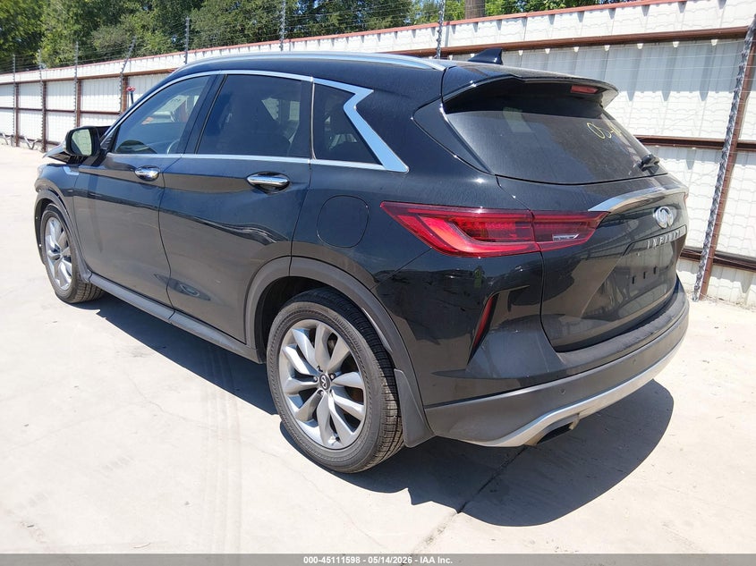 2022 Infiniti Qx50 VIN 3PCAJ5CA7NF107042 IAAI salvage auction — FRONT END, Original (Texas), sold $4,475 on 2026-08-25 (photo 3)
