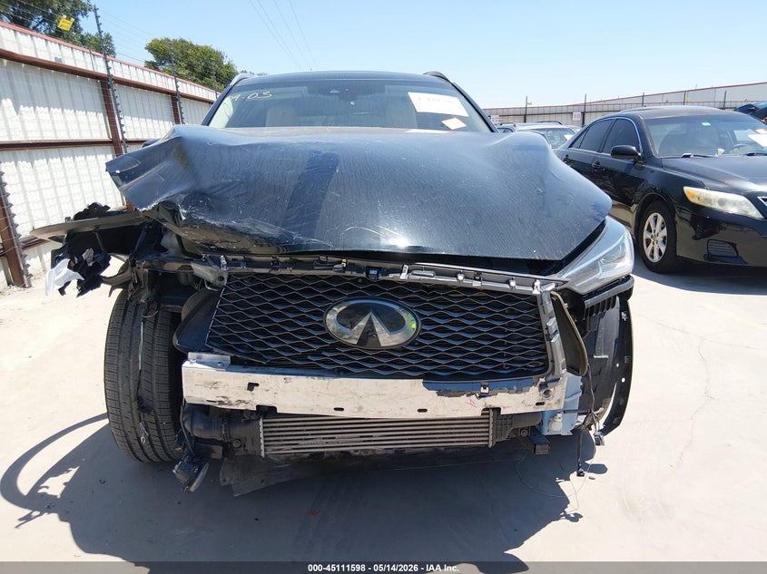 2022 Infiniti Qx50 VIN 3PCAJ5CA7NF107042 IAAI salvage auction — FRONT END, Original (Texas), sold $4,475 on 2026-08-25 (photo 6)