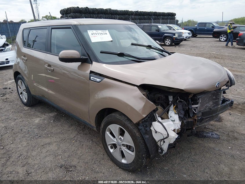 2015 Kia Soul VIN KNDJN2A22F7129570 IAAI salvage auction — FRONT END, Salvage (Pennsylvania), sold $450 on 2026-07-17 (photo 1)