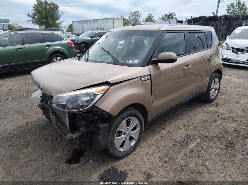 2015 Kia Soul VIN KNDJN2A22F7129570 IAAI salvage auction — FRONT END, Salvage (Pennsylvania), sold $450 on 2026-07-17 (photo 2)