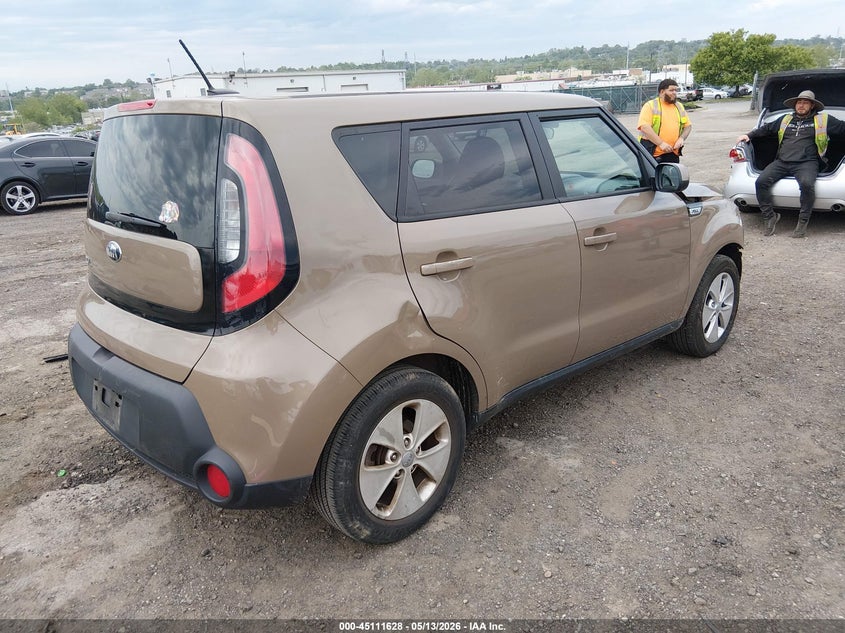 2015 Kia Soul VIN KNDJN2A22F7129570 IAAI salvage auction — FRONT END, Salvage (Pennsylvania), sold $450 on 2026-07-17 (photo 4)