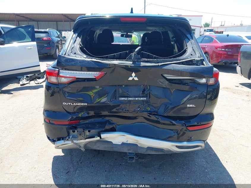 2024 Mitsubishi Outlander VIN JA4J3WA86RZ033106 IAAI salvage auction — REAR END, Salvage Title, sold $7,800 on 2026-07-09 (photo 6)