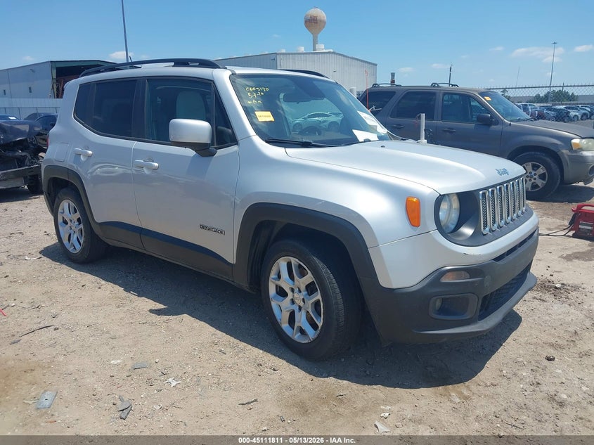 2015 Jeep Renegade VIN ZACCJABT0FPB67709 IAAI salvage auction — REAR END, Salvage (Texas), sold $1,400 on 2026-07-16 (photo 1)