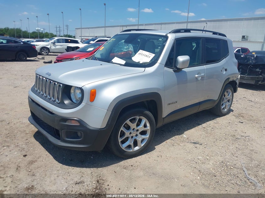 2015 Jeep Renegade VIN ZACCJABT0FPB67709 IAAI salvage auction — REAR END, Salvage (Texas), sold $1,400 on 2026-07-16 (photo 2)