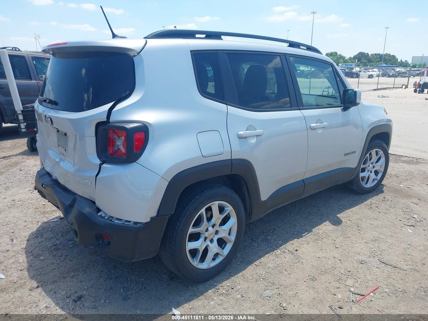 2015 Jeep Renegade VIN ZACCJABT0FPB67709 IAAI salvage auction — REAR END, Salvage (Texas), sold $1,400 on 2026-07-16 (photo 4)
