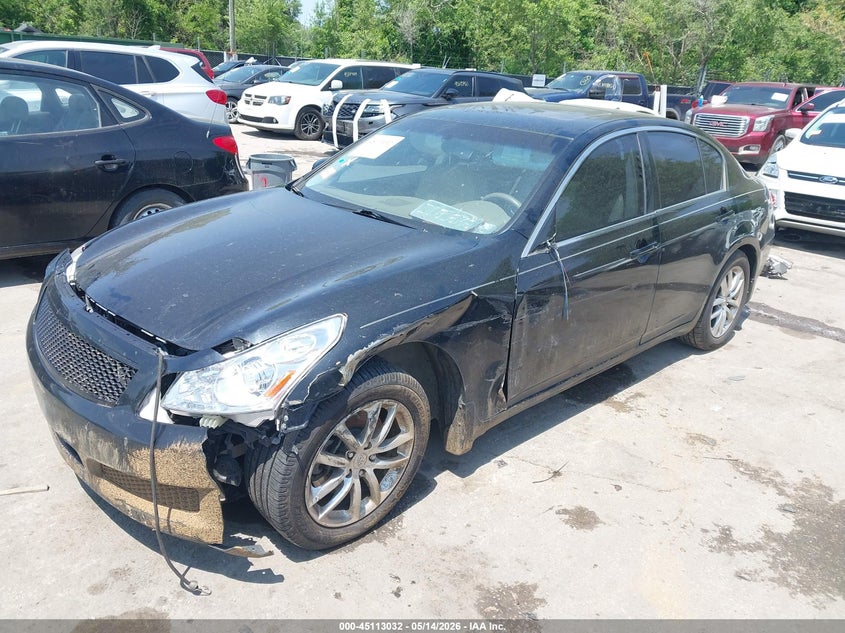 2007 Infiniti G VIN JNKBV61E97M724231 IAAI salvage auction — LEFT SIDE, Salvage (Missouri), sold $475 on 2026-07-22 (photo 2)