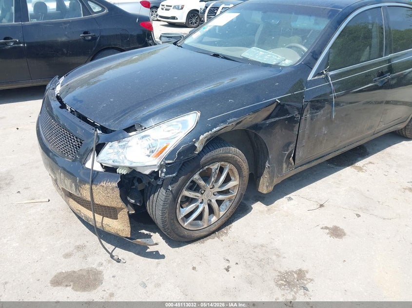 2007 Infiniti G VIN JNKBV61E97M724231 IAAI salvage auction — LEFT SIDE, Salvage (Missouri), sold $475 on 2026-07-22 (photo 6)