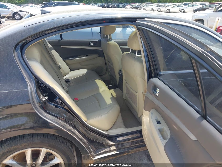 2007 Infiniti G VIN JNKBV61E97M724231 IAAI salvage auction — LEFT SIDE, Salvage (Missouri), sold $475 on 2026-07-22 (photo 8)