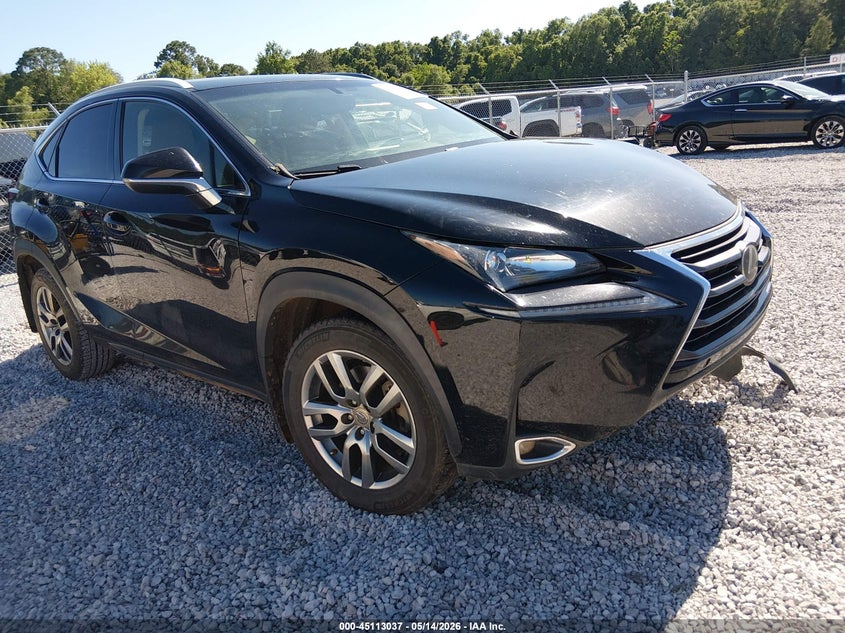 2016 Lexus Nx VIN JTJYARBZ6G2047397 IAAI salvage auction — LEFT SIDE, Salvage (Alabama), sold $4,950 on 2026-07-30 (photo 1)
