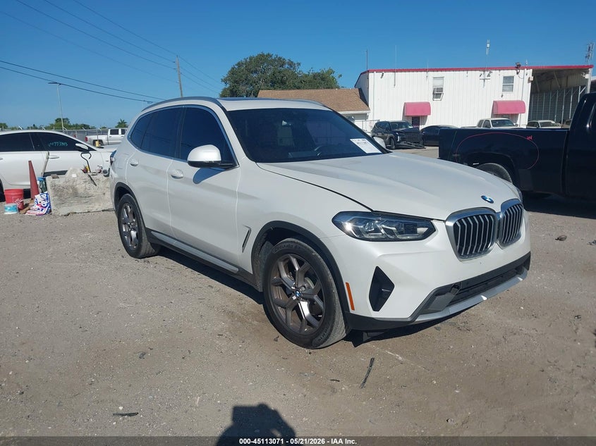 2023 BMW X3 VIN 5UX43DP01P9S02520 IAAI salvage auction — THEFT, Rebuildable (Florida), sold $11,925 on 2026-07-14 (photo 1)