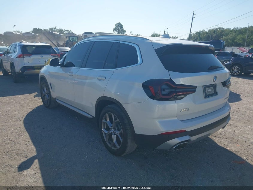 2023 BMW X3 VIN 5UX43DP01P9S02520 IAAI salvage auction — THEFT, Rebuildable (Florida), sold $11,925 on 2026-07-14 (photo 3)