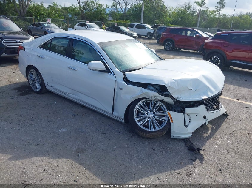 2023 Cadillac Ct4 VIN 1G6DF5RK0P0130908 IAAI salvage auction — FRONT END, Certificate Of Destruction (Florida), sold $2,225 on 2026-07-27 (photo 1)