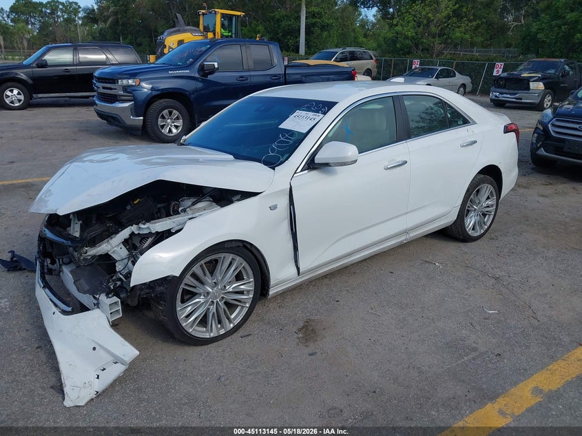 2023 Cadillac Ct4 VIN 1G6DF5RK0P0130908 IAAI salvage auction — FRONT END, Certificate Of Destruction (Florida), sold $1,300 on 2026-07-26 (photo 2)