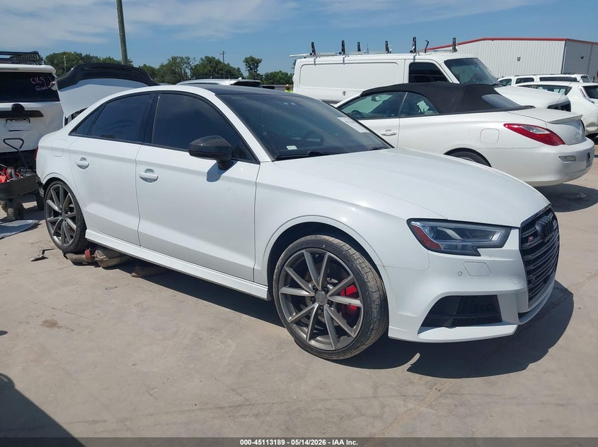 2018 Audi S3 VIN WAUB1GFF4J1039967 IAAI salvage auction — LEFT SIDE, Salvage (Texas), sold $6,800 on 2026-08-01 (photo 1)