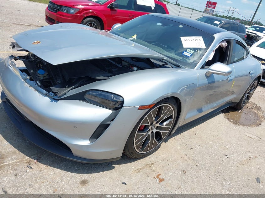 2021 Porsche Taycan VIN WP0AB2Y12MSA42643 IAAI salvage auction — FRONT END, Wait Title, sold $23,800 on 2026-09-17 (photo 2)