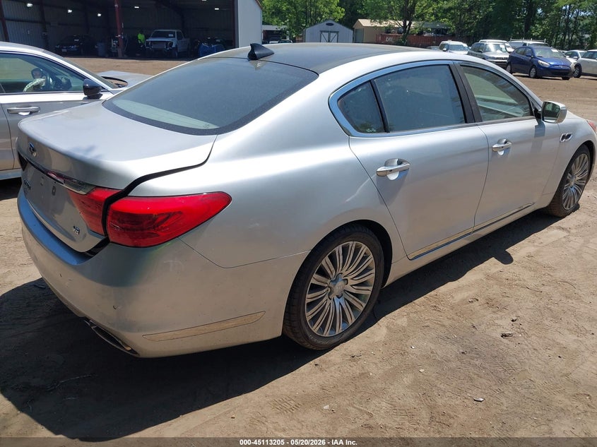 2015 Kia K900 VIN KNALU4D45F6026070 IAAI salvage auction — LEFT FRONT, Salvage (Virginia), sold $1,350 on 2026-07-09 (photo 4)