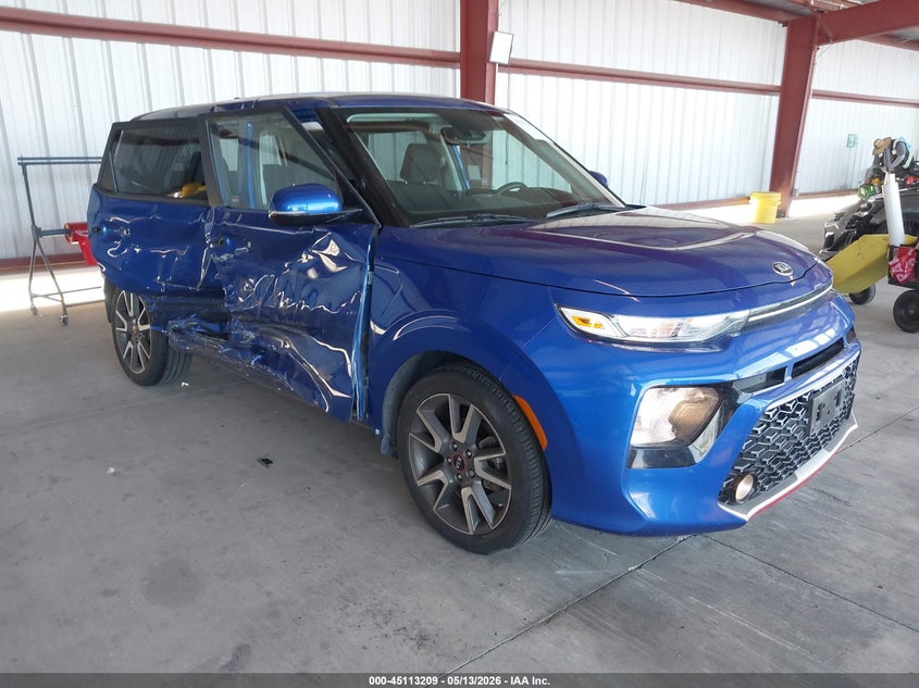 2021 Kia Soul VIN KNDJ63AU0M7761291 IAAI salvage auction — RIGHT SIDE, Salvage (California), sold $2,500 on 2026-07-07 (photo 1)