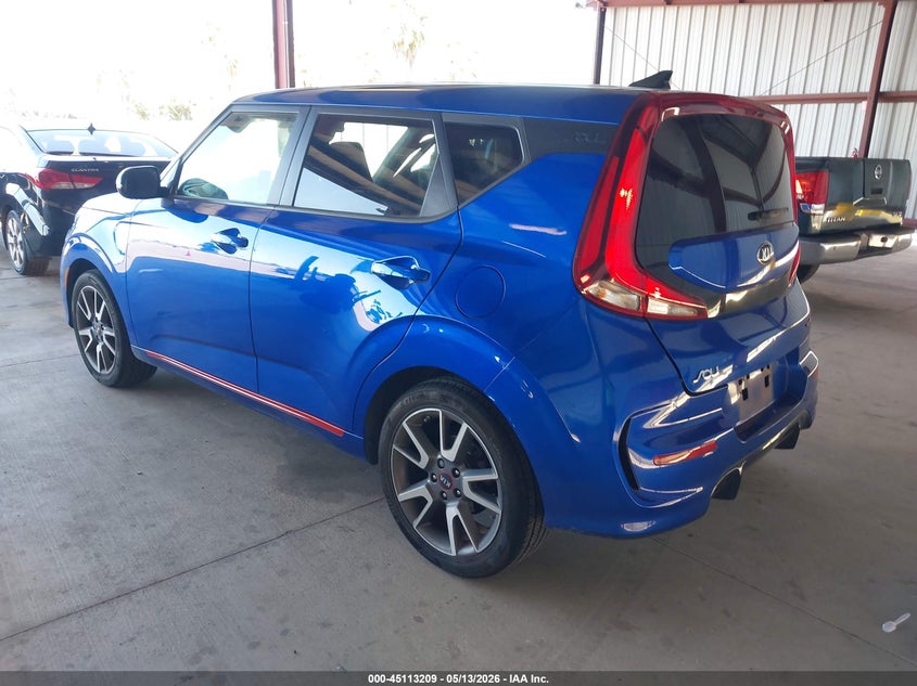 2021 Kia Soul VIN KNDJ63AU0M7761291 IAAI salvage auction — RIGHT SIDE, Salvage (California), sold $2,500 on 2026-07-07 (photo 3)