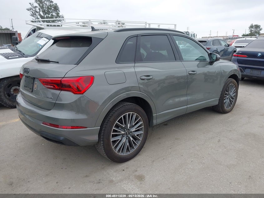 2024 Audi Q3 VIN WA1AUCF39R1083683 IAAI salvage auction — FRONT END, Salvage (California), sold $12,200 on 2026-07-16 (photo 4)