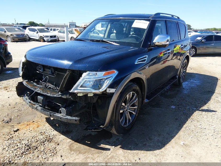 2020 Nissan Armada VIN JN8AY2ND7LX015115 IAAI salvage auction — FRONT END, Salvage (Alabama), sold $5,150 on 2026-07-14 (photo 2)