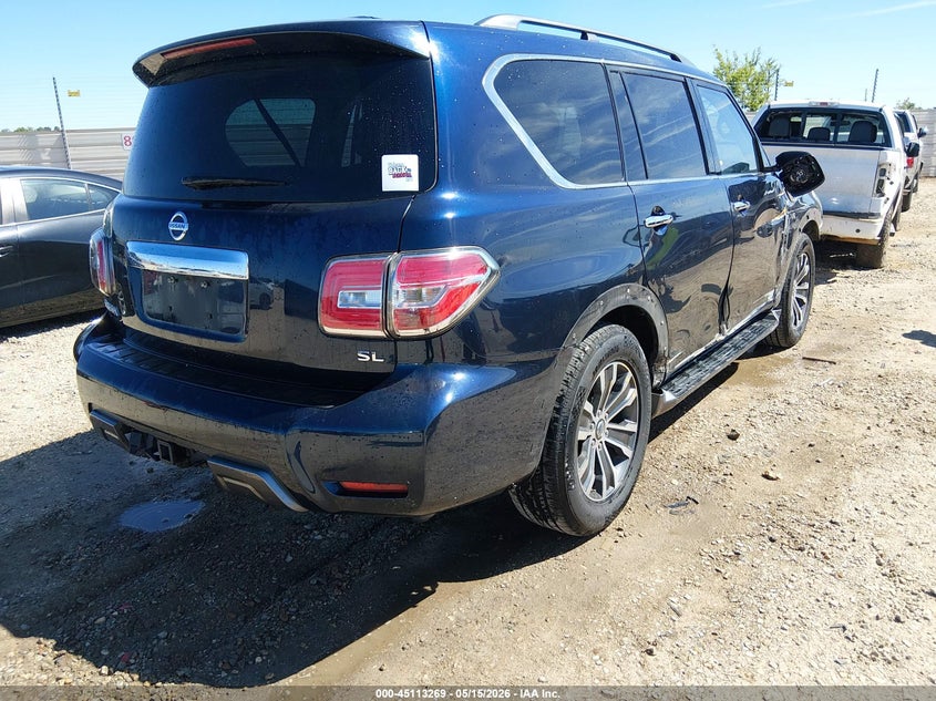 2020 Nissan Armada VIN JN8AY2ND7LX015115 IAAI salvage auction — FRONT END, Salvage (Alabama), sold $5,150 on 2026-07-14 (photo 4)