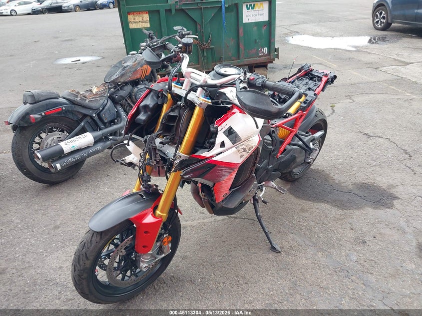 2023 Ducati Multistrada VIN ZDMAALVW8PB014859 IAAI salvage auction — LEFT FRONT, Salvage (Oregon), sold $7,625 on 2026-08-06 (photo 2)