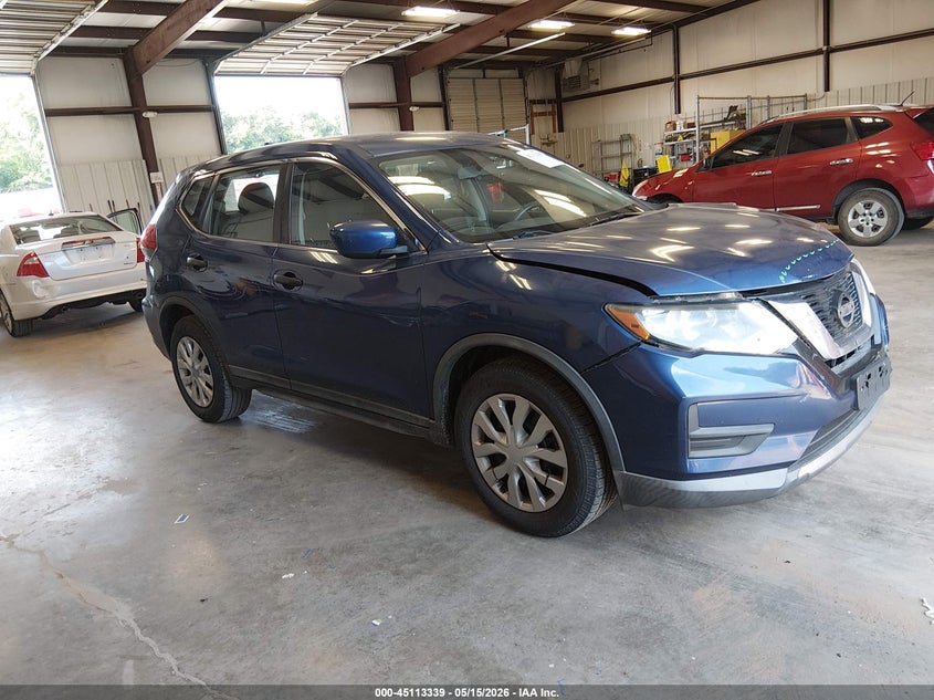 2017 Nissan Rogue VIN KNMAT2MT2HP564392 IAAI salvage auction — FRONT & REAR, Salvage (Louisiana), sold $1,250 on 2026-07-13 (photo 1)