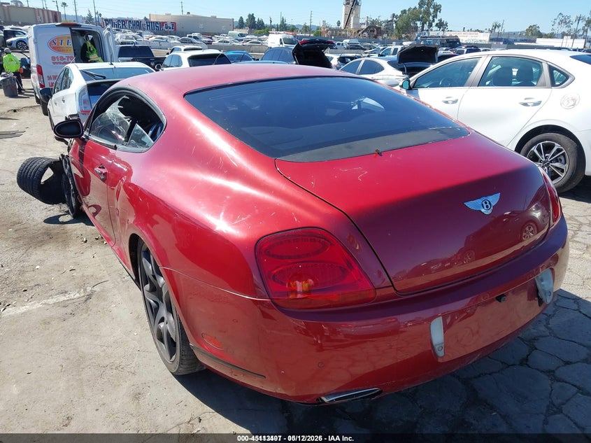 2004 Bentley Continental VIN SCBCR63W54C021701 IAAI salvage auction — ENGINE BURN, Non-Repairable (California), sold $725 on 2026-09-09 (photo 3)