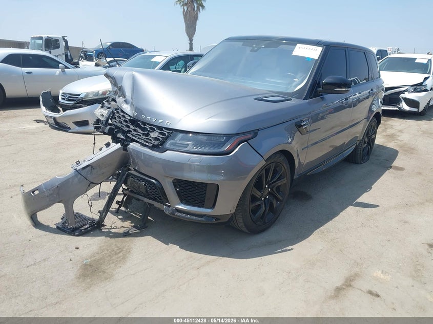 2020 Land rover Range rover sport VIN SALWR2SU9LA728869 IAAI salvage auction — RIGHT FRONT, Salvage (California), sold $9,000 on 2026-07-09 (photo 2)