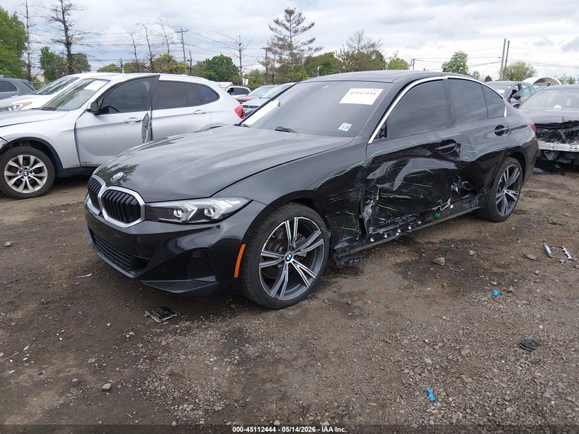 2024 BMW 3er VIN 3MW89FF03R8E17308 IAAI salvage auction — LEFT SIDE, Salvage (New Jersey), sold $12,200 on 2026-07-29 (photo 2)