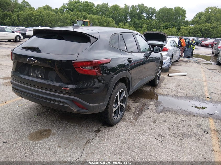2024 Chevrolet Trax VIN KL77LGE25RC109961 IAAI salvage auction — HAIL, Salvage (Kansas), sold $8,625 on 2026-07-22 (photo 4)