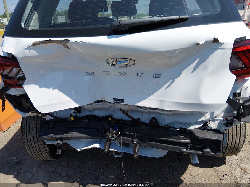 2026 Hyundai Venue VIN KMHRC8A36TU419324 IAAI salvage auction — REAR END, Salvage (Tennessee), sold $225 on 2026-07-29 (photo 6)