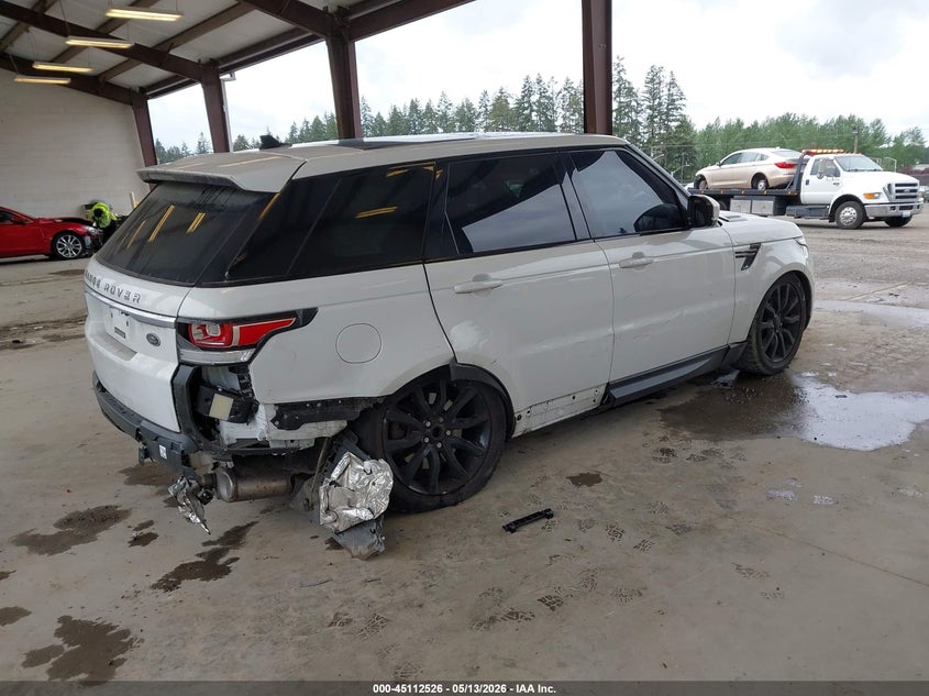 2016 Land rover Range rover sport VIN SALWR2KF8GA638216 IAAI salvage auction — SIDE, Bill Of Sale (Washington), sold $2,750 on 2026-07-12 (photo 4)