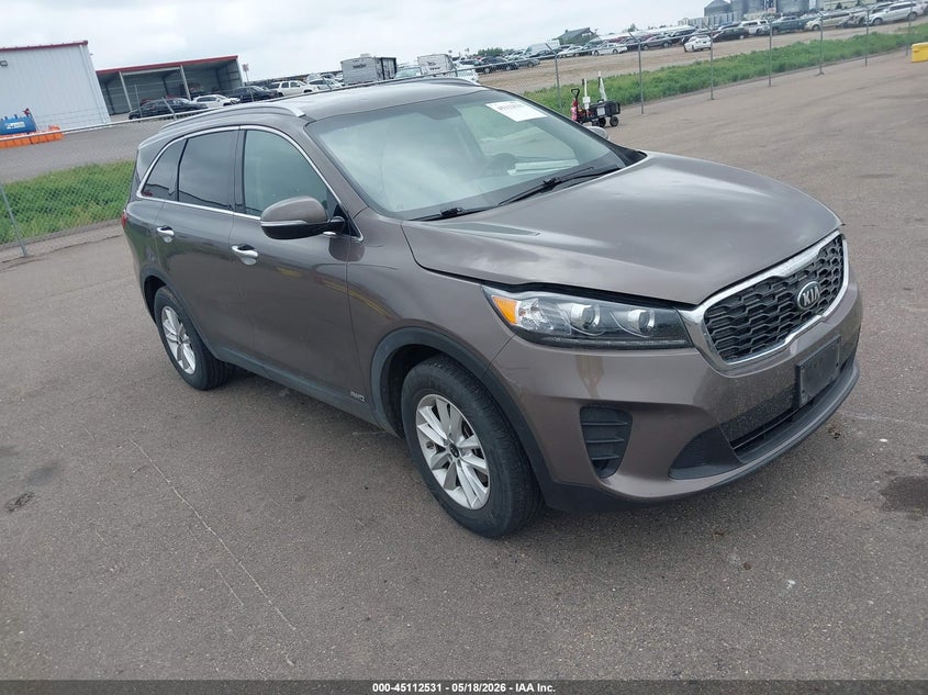 2019 Kia Sorento VIN 5XYPGDA35KG558854 IAAI salvage auction — HAIL, Salvage (Minnesota), sold $2,550 on 2026-07-20 (photo 1)