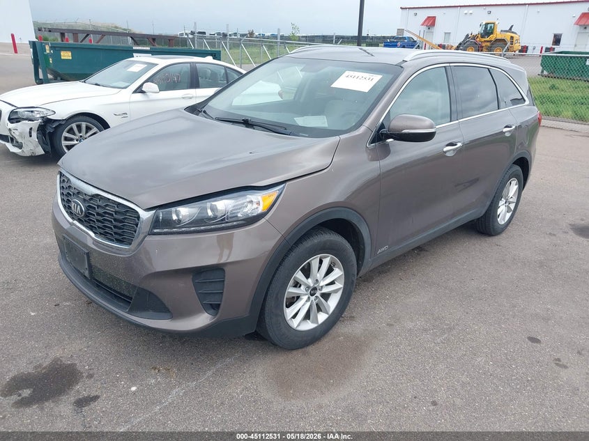 2019 Kia Sorento VIN 5XYPGDA35KG558854 IAAI salvage auction — HAIL, Salvage (Minnesota), sold $2,550 on 2026-07-20 (photo 2)