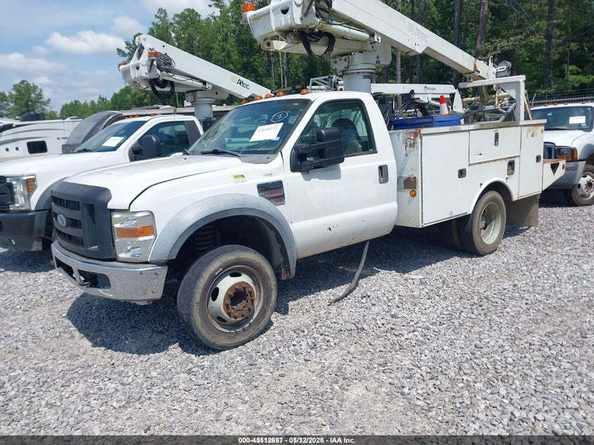2008 Ford F-550 chassis VIN 1FDAF56R48ED33897 IAAI salvage auction — REAR END, Clear (Texas), sold $1,025 on 2026-07-08 (photo 2)