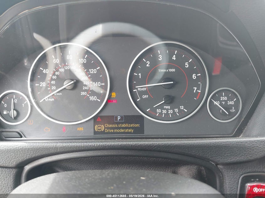 2014 BMW 3er VIN WBA3A9G57ENS65246 IAAI salvage auction — FRONT END, Salvage (Texas), sold $25 on 2026-07-28 (photo 7)