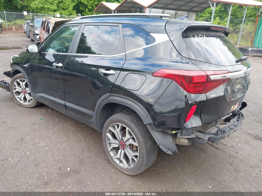 2021 Kia Seltos VIN KNDETCA25M7106584 IAAI salvage auction — FRONT END, Salvage - Greater Than 75% (Maryland), sold $2,500 on 2026-07-07 (photo 3)