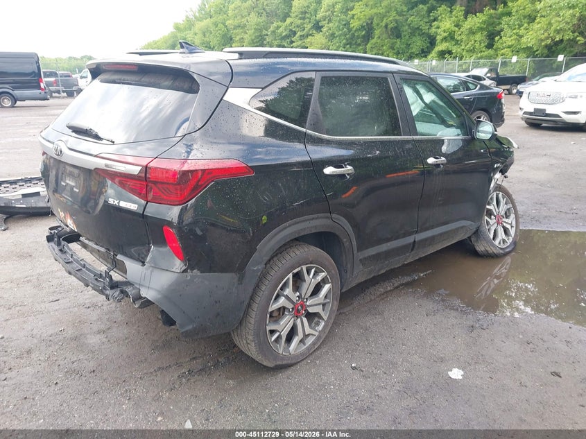 2021 Kia Seltos VIN KNDETCA25M7106584 IAAI salvage auction — FRONT END, Salvage - Greater Than 75% (Maryland), sold $2,500 on 2026-07-07 (photo 4)