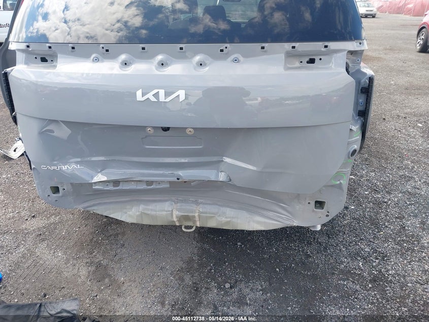 2026 Kia Carnival VIN KNDNC5K33T6619873 IAAI salvage auction — REAR END, Salvage - Greater Than 75% (Maryland), sold $17,100 on 2026-07-11 (photo 6)